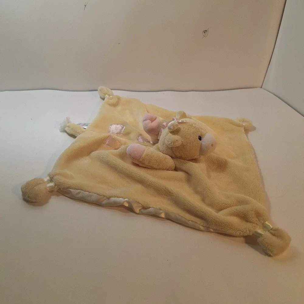 Gund Satineesnug Giraffe Security Blanket‎ Yellow Pink Satin 58999